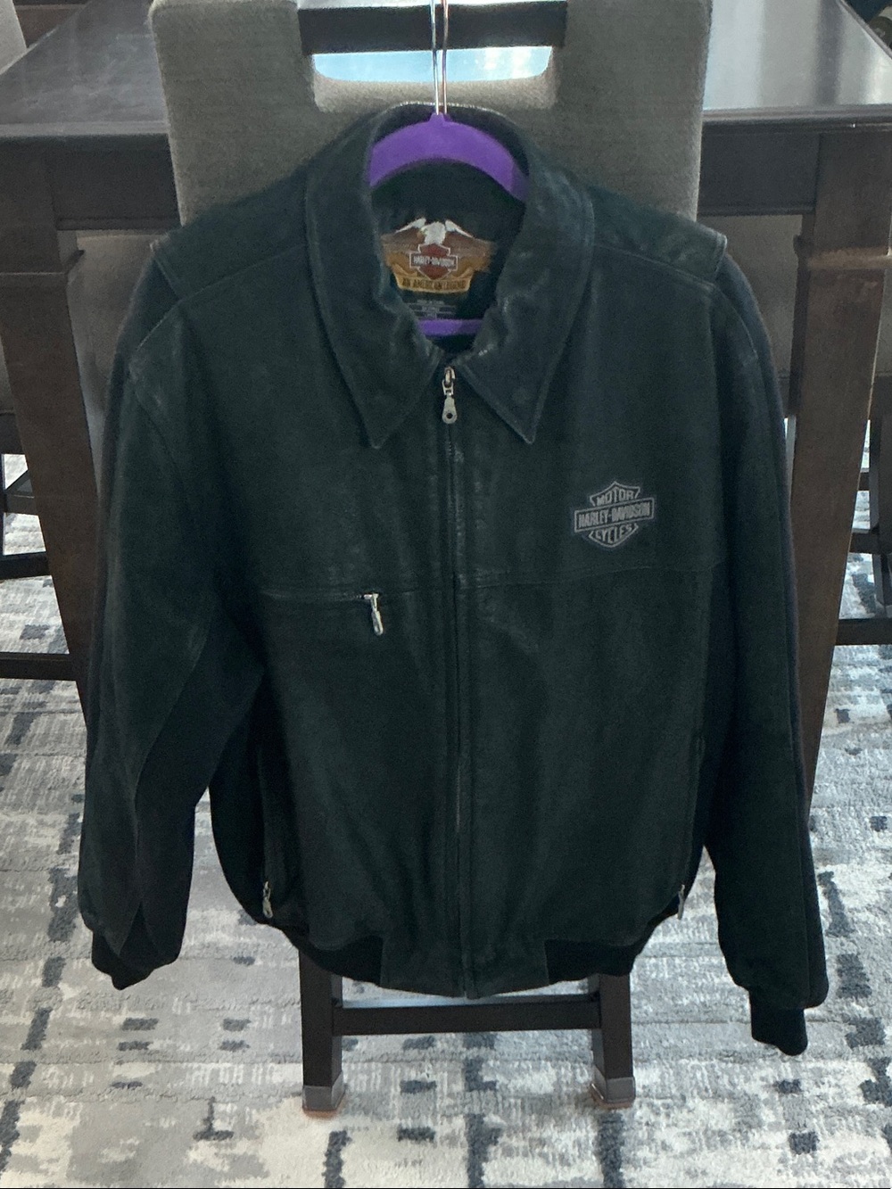 Harley-Davidson Bar and Shield Suede Leather Jacket, men’s large, rare!